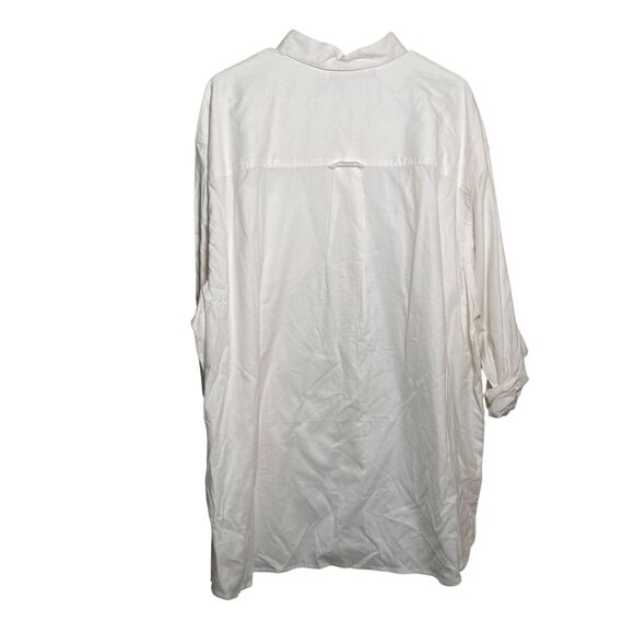 Studio Collection Blouse Women's 24W Cream Button Up 3/4 Sleeve Top Shirt NWT - Picture 5 of 9